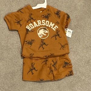 Dinosaur shirt & short set